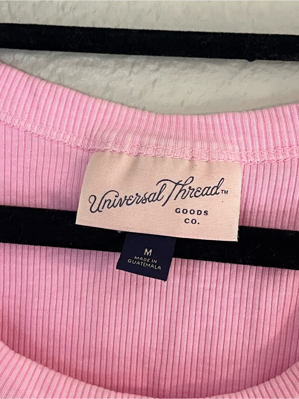 Universal Thread Medium Ribbed Tank Top - Pink - Picture 2 of 2